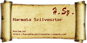 Harmata Szilveszter névjegykártya